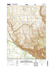 Heise Idaho Current topographic map, 1:24000 scale, 7.5 X 7.5 Minute, Year 2013