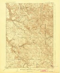 Hell Creek Idaho Historical topographic map, 1:62500 scale, 15 X 15 Minute, Year 1926