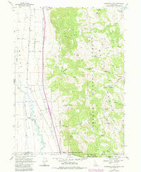 Henderson Creek Idaho Historical topographic map, 1:24000 scale, 7.5 X 7.5 Minute, Year 1968