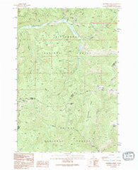 Henderson Ridge Idaho Historical topographic map, 1:24000 scale, 7.5 X 7.5 Minute, Year 1991