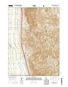 Henderson Creek Idaho Current topographic map, 1:24000 scale, 7.5 X 7.5 Minute, Year 2013
