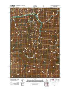 Henderson Ridge Idaho Historical topographic map, 1:24000 scale, 7.5 X 7.5 Minute, Year 2011