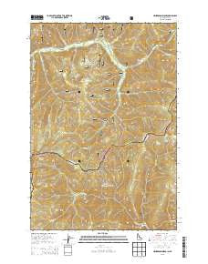 Henderson Ridge Idaho Current topographic map, 1:24000 scale, 7.5 X 7.5 Minute, Year 2013