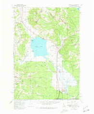 Henrys Lake Montana Historical topographic map, 1:62500 scale, 15 X 15 Minute, Year 1964