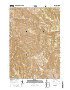 Herd Lake Idaho Current topographic map, 1:24000 scale, 7.5 X 7.5 Minute, Year 2013