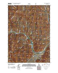 Herd Peak Idaho Historical topographic map, 1:24000 scale, 7.5 X 7.5 Minute, Year 2011