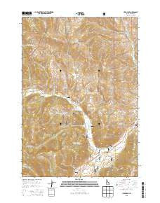 Herd Peak Idaho Current topographic map, 1:24000 scale, 7.5 X 7.5 Minute, Year 2013