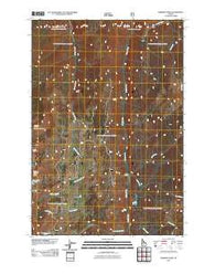 Hershey Point Idaho Historical topographic map, 1:24000 scale, 7.5 X 7.5 Minute, Year 2011