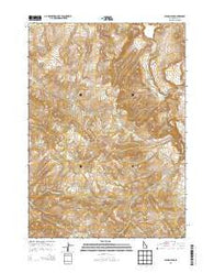 Higham Peak Idaho Current topographic map, 1:24000 scale, 7.5 X 7.5 Minute, Year 2013