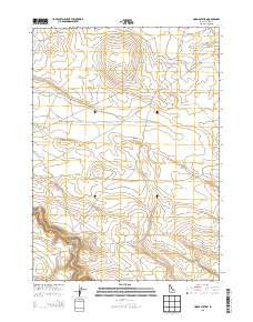 Hodge Station Idaho Current topographic map, 1:24000 scale, 7.5 X 7.5 Minute, Year 2013
