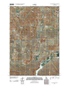 Hog Creek Butte Idaho Historical topographic map, 1:24000 scale, 7.5 X 7.5 Minute, Year 2010