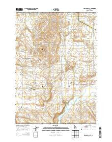 Hog Creek Butte Idaho Current topographic map, 1:24000 scale, 7.5 X 7.5 Minute, Year 2013