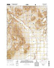 Holbrook Idaho Current topographic map, 1:24000 scale, 7.5 X 7.5 Minute, Year 2013