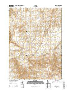 Hole In Rock Idaho Current topographic map, 1:24000 scale, 7.5 X 7.5 Minute, Year 2013