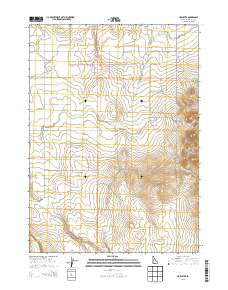 Hollister Idaho Current topographic map, 1:24000 scale, 7.5 X 7.5 Minute, Year 2013