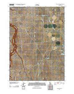 Hollister SW Idaho Historical topographic map, 1:24000 scale, 7.5 X 7.5 Minute, Year 2010