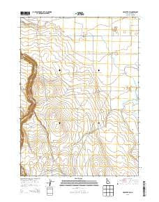 Hollister SW Idaho Current topographic map, 1:24000 scale, 7.5 X 7.5 Minute, Year 2013