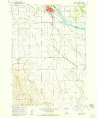 Homedale Idaho Historical topographic map, 1:24000 scale, 7.5 X 7.5 Minute, Year 1958