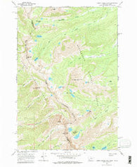 Homer Youngs Peak Montana Historical topographic map, 1:24000 scale, 7.5 X 7.5 Minute, Year 1966