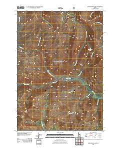 Honeymoon Lake Idaho Historical topographic map, 1:24000 scale, 7.5 X 7.5 Minute, Year 2011