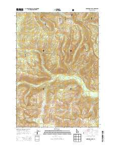 Honeymoon Lake Idaho Current topographic map, 1:24000 scale, 7.5 X 7.5 Minute, Year 2013