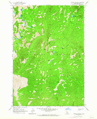 Hoodoo Meadows Idaho Historical topographic map, 1:24000 scale, 7.5 X 7.5 Minute, Year 1962