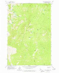 Hoodoo Meadows Idaho Historical topographic map, 1:24000 scale, 7.5 X 7.5 Minute, Year 1962