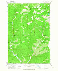 Hoodoo Pass Idaho Historical topographic map, 1:24000 scale, 7.5 X 7.5 Minute, Year 1965