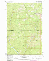 Hoodoo Pass Idaho Historical topographic map, 1:24000 scale, 7.5 X 7.5 Minute, Year 1965