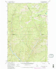 Hoodoo Pass Idaho Historical topographic map, 1:24000 scale, 7.5 X 7.5 Minute, Year 1965