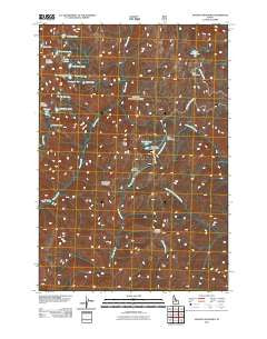 Hoodoo Meadows Idaho Historical topographic map, 1:24000 scale, 7.5 X 7.5 Minute, Year 2011