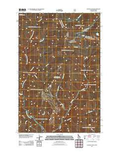 Hoodoo Pass Idaho Historical topographic map, 1:24000 scale, 7.5 X 7.5 Minute, Year 2011