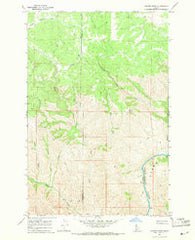 Hoover Point Idaho Historical topographic map, 1:24000 scale, 7.5 X 7.5 Minute, Year 1967