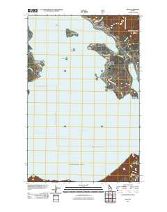 Hope Idaho Historical topographic map, 1:24000 scale, 7.5 X 7.5 Minute, Year 2011