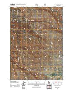 Hopper Creek Idaho Historical topographic map, 1:24000 scale, 7.5 X 7.5 Minute, Year 2011