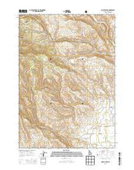 Hopper Creek Idaho Current topographic map, 1:24000 scale, 7.5 X 7.5 Minute, Year 2013