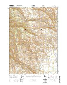 Hopper Creek Idaho Current topographic map, 1:24000 scale, 7.5 X 7.5 Minute, Year 2013