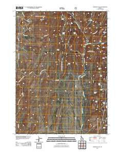 Hopper Gulch Idaho Historical topographic map, 1:24000 scale, 7.5 X 7.5 Minute, Year 2011