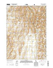 Hopper Gulch Idaho Current topographic map, 1:24000 scale, 7.5 X 7.5 Minute, Year 2013