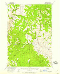 Hornet Idaho Historical topographic map, 1:62500 scale, 15 X 15 Minute, Year 1957