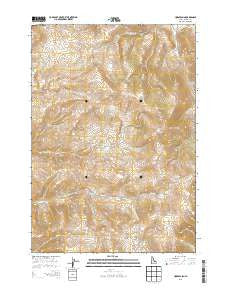 Horse Basin Idaho Current topographic map, 1:24000 scale, 7.5 X 7.5 Minute, Year 2013