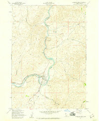 Horseshoe Bend Idaho Historical topographic map, 1:24000 scale, 7.5 X 7.5 Minute, Year 1957