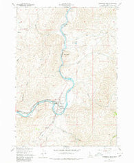 Horseshoe Bend Idaho Historical topographic map, 1:24000 scale, 7.5 X 7.5 Minute, Year 1957