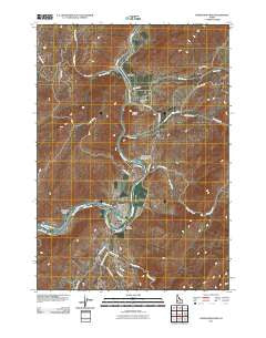 Horseshoe Bend Idaho Historical topographic map, 1:24000 scale, 7.5 X 7.5 Minute, Year 2011