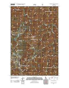 Horseshoe Lake Idaho Historical topographic map, 1:24000 scale, 7.5 X 7.5 Minute, Year 2011