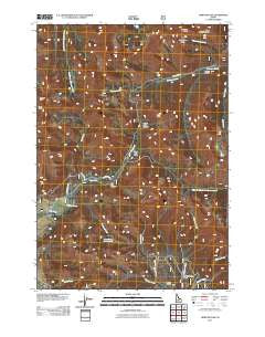 Horton Peak Idaho Historical topographic map, 1:24000 scale, 7.5 X 7.5 Minute, Year 2011