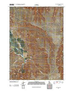 Hot Springs Idaho Historical topographic map, 1:24000 scale, 7.5 X 7.5 Minute, Year 2010