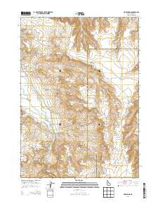 Hot Springs Idaho Current topographic map, 1:24000 scale, 7.5 X 7.5 Minute, Year 2013