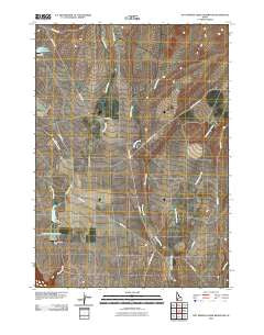 Hot Springs Creek Reservoir Idaho Historical topographic map, 1:24000 scale, 7.5 X 7.5 Minute, Year 2010
