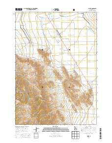 Howe Idaho Current topographic map, 1:24000 scale, 7.5 X 7.5 Minute, Year 2013